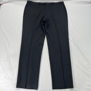 Lauren Ralph‎ Lauren 100% Wool Dress Pants Mens 38x31 Flat Front Gray Slacks